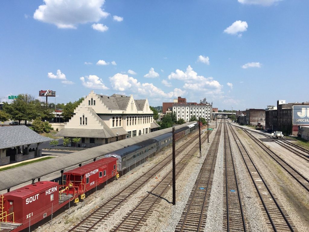 Historic train tracks in Tennessee