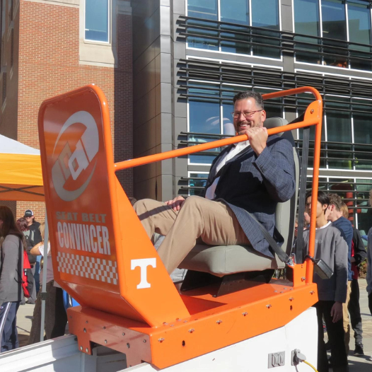 dean mench on seatbelt convincer